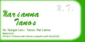 marianna tanos business card